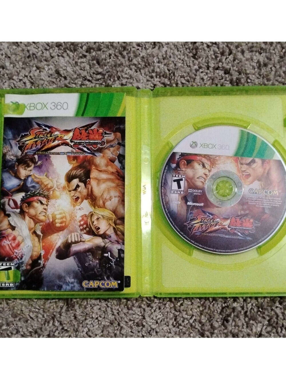Street Fighter X Tekken (Xbox 360) - Complete in Box (CIB) w/ Manual - Picture 2 of 3